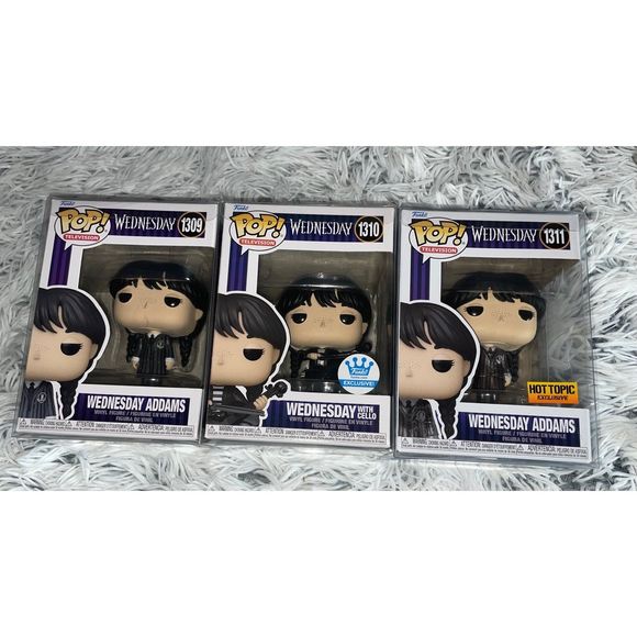 NEW Wednesday Addams Pop Figure 3 Pack